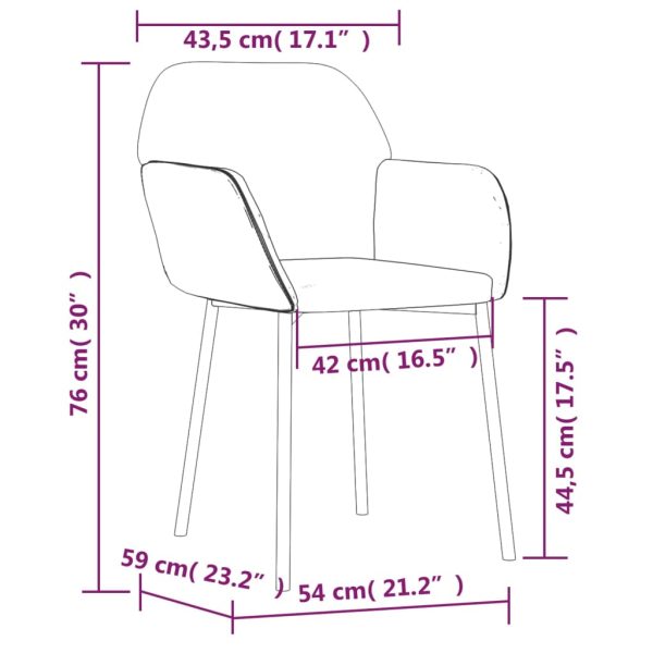 Eetkamerstoelen Fluweel - Afbeelding 8