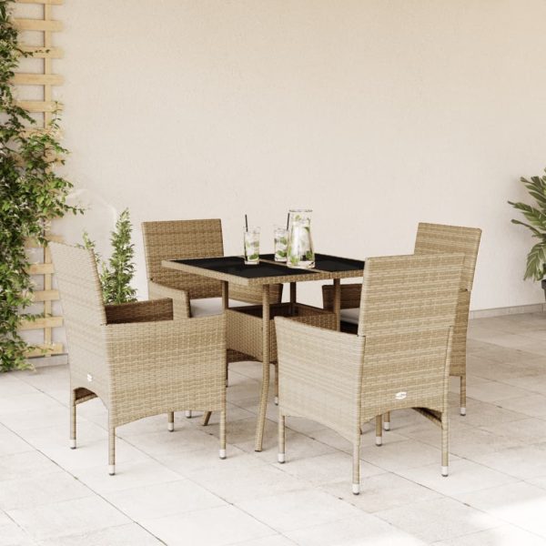 3-Delige Tuinset Met Kussens Poly Rattan En Glas - Afbeelding 23