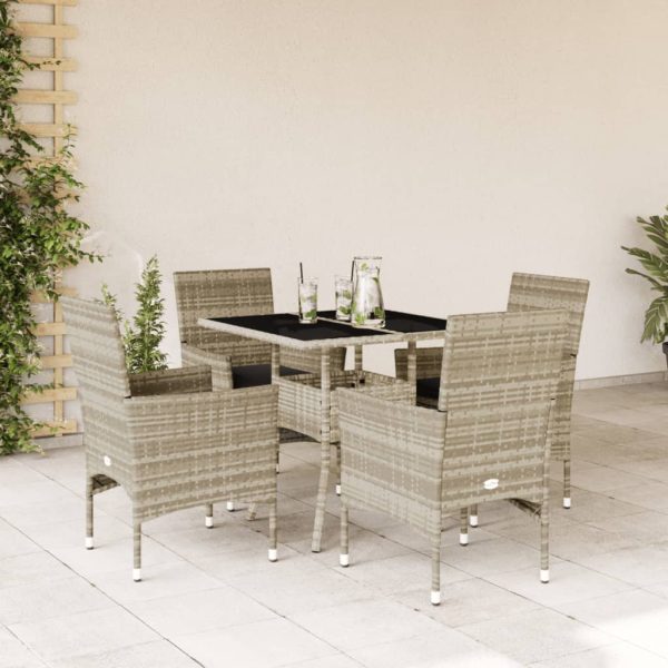 3-Delige Tuinset Met Kussens Poly Rattan En Glas - Afbeelding 22