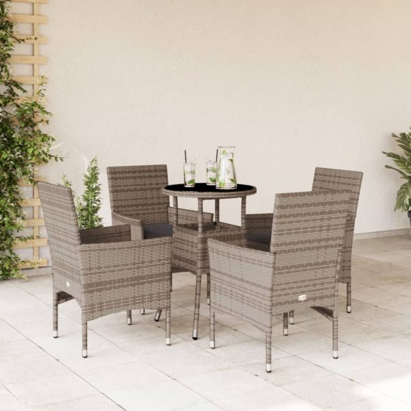 3-Delige Tuinset Met Kussens Poly Rattan En Glas - Afbeelding 20