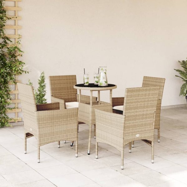 3-Delige Tuinset Met Kussens Poly Rattan En Glas - Afbeelding 18