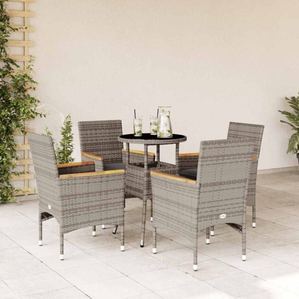 3-Delige Tuinset Met Kussens Poly Rattan En Glas - Afbeelding 13