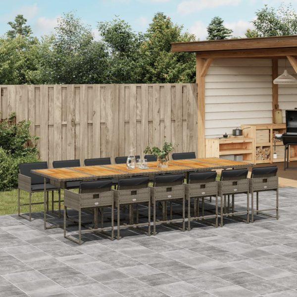 7-Delige Tuinset Met Kussens Poly Rattan - Afbeelding 30