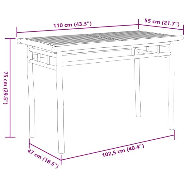 5-Delige Tuinset Bamboe - Afbeelding 10