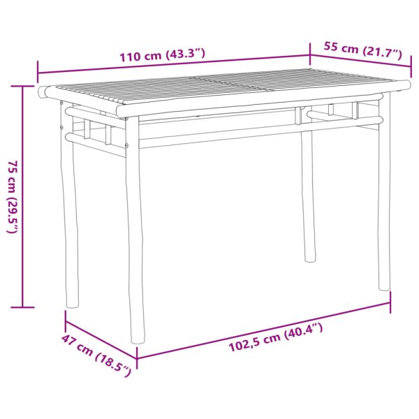 5-Delige Tuinset Bamboe - Afbeelding 10