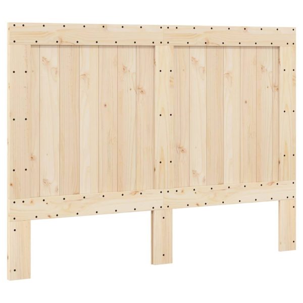 Bedframe Met Hoofdbord Massief Grenenhout Wit 140X200 Cm - Afbeelding 6