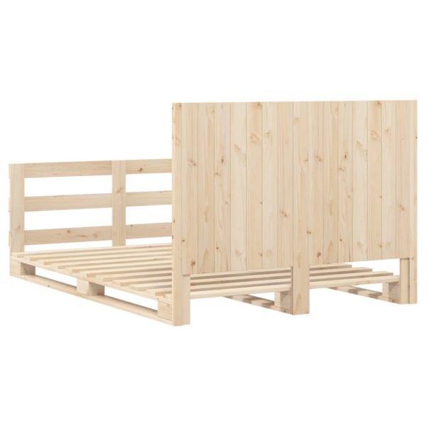 Bedframe Met Hoofdbord Massief Grenenhout 160X200 Cm - Afbeelding 9