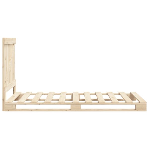 Bedframe Met Hoofdbord Massief Grenenhout 90X200 Cm - Afbeelding 8