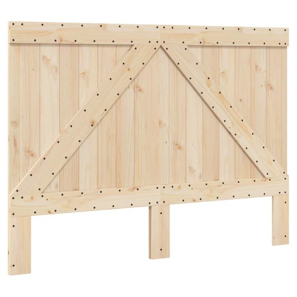 Bedframe Met Hoofdbord Massief Grenenhout Wit 140X200 Cm Groen - Afbeelding 6