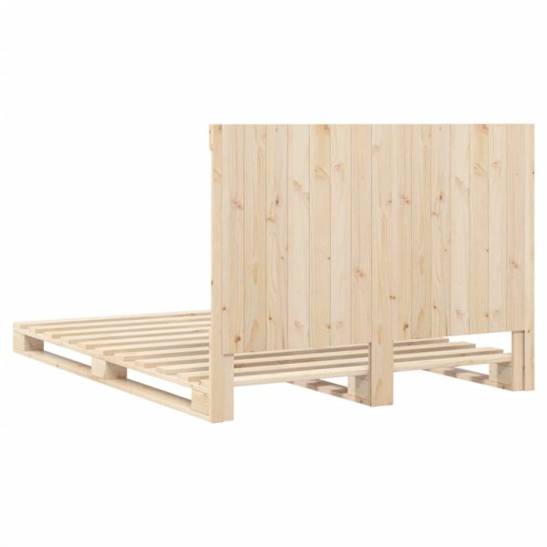 Bedframe Met Hoofdbord Massief Grenenhout 160X200 Cm Groen - Afbeelding 9