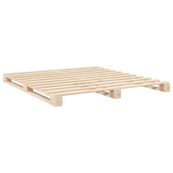 Bedframe Met Hoofdbord Massief Grenenhout 180X200 Cm - Afbeelding 7