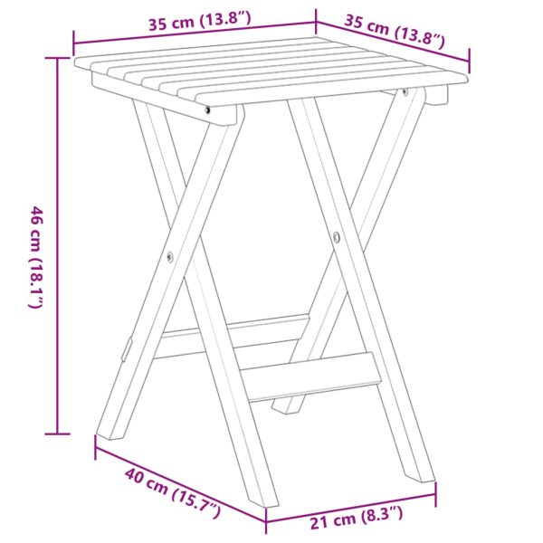 Schommelstoelen 2 St Met Inklapbare Tafel Populierenhout - Afbeelding 9