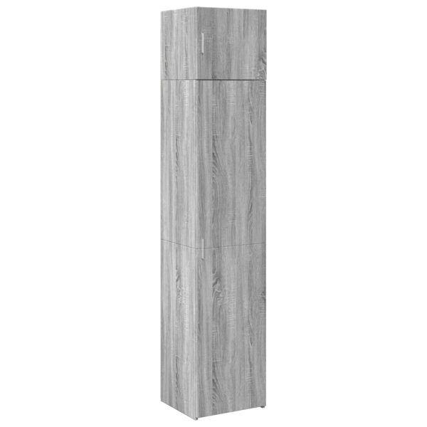 Opbergkast Smal 45X42,5X225 Cm Bewerkt Hout Eiken - Afbeelding 2