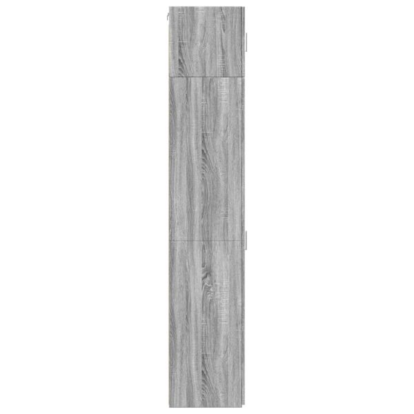 Opbergkast Smal 45X42,5X225 Cm Bewerkt Hout Eiken - Afbeelding 7