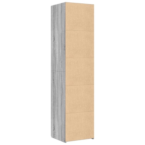 Hoge Kast 45X42,5X185 Cm Bewerkt Hout Eikenkleurig - Afbeelding 6