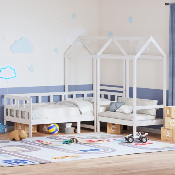 Kinderbedset Met Huisje Massief Grenenhout - Afbeelding 14