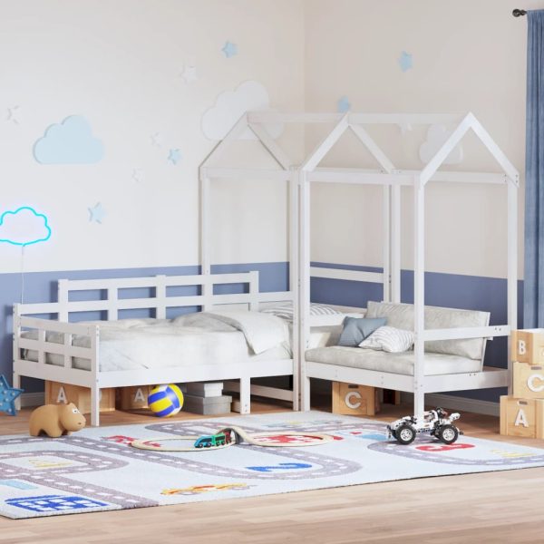 Kinderbed Met Huisje En Bankje Massief Grenenhout - Afbeelding 15