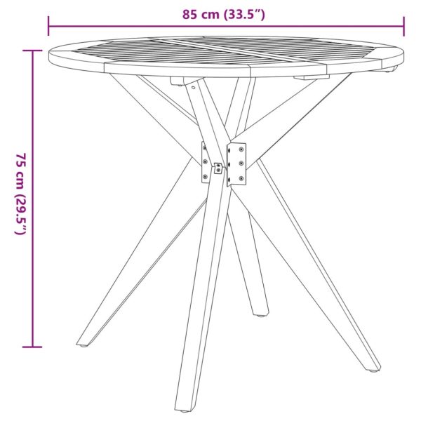 3-Delige Tuinset Massief Acaciahout - Afbeelding 10