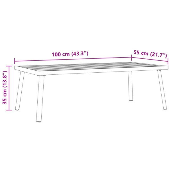 Loungeset Met Kussens Staal En Textileen Zwart - Afbeelding 11