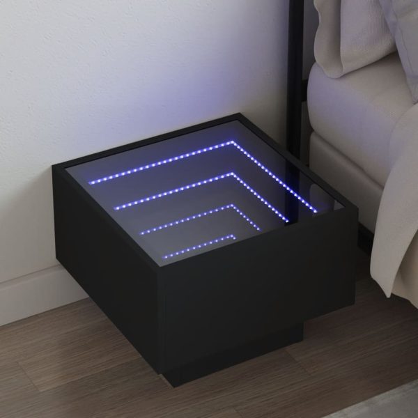 Nachtkastje Met Infinity Led 40X40X30 Cm - Afbeelding 14