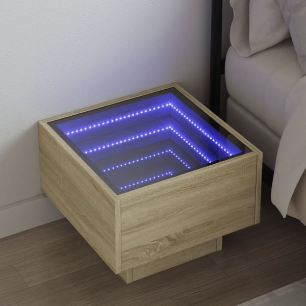 Nachtkastje Met Infinity Led 40X40X30 Cm - Afbeelding 18