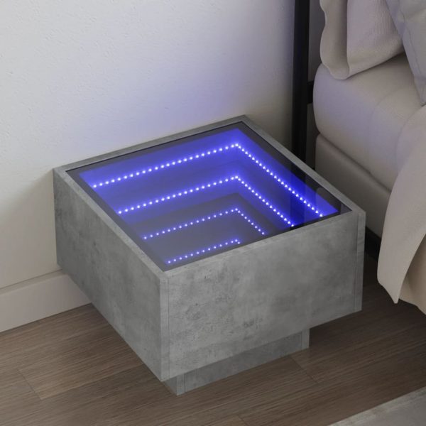 Nachtkastje Met Infinity Led 40X40X30 Cm - Afbeelding 13