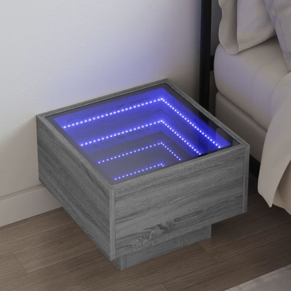 Nachtkastje Met Infinity Led 40X40X30 Cm - Afbeelding 15