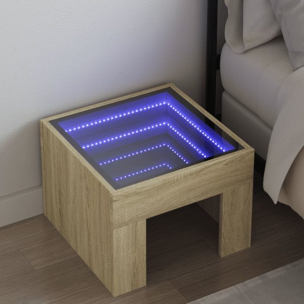 Nachtkastje Met Infinity Led 40X40X30 Cm - Afbeelding 17