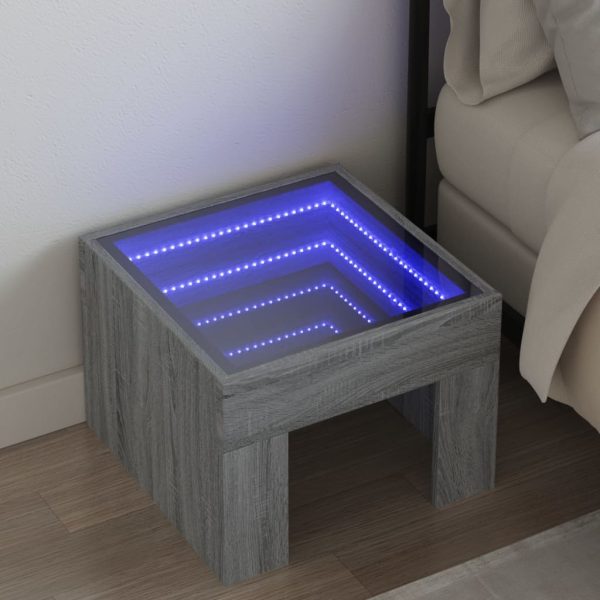 Nachtkastje Met Infinity Led 40X40X30 Cm - Afbeelding 14