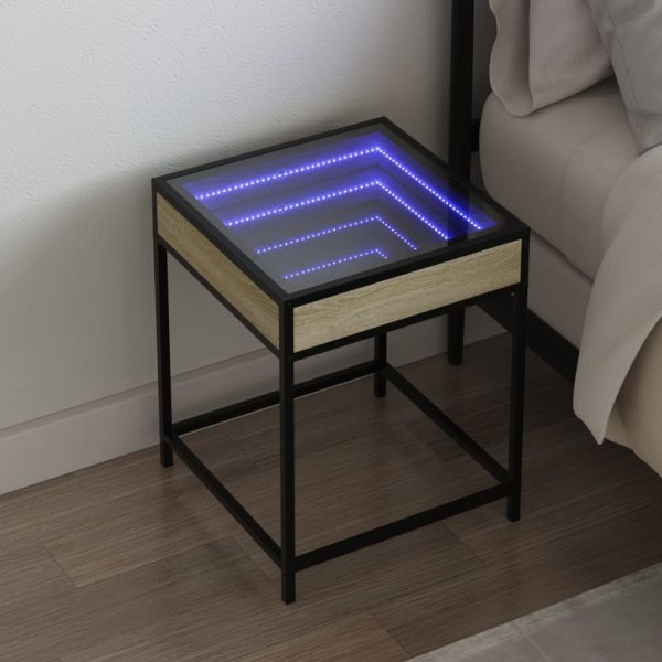 Nachtkastje Met Infinity Led 40X40X51 Cm - Afbeelding 16