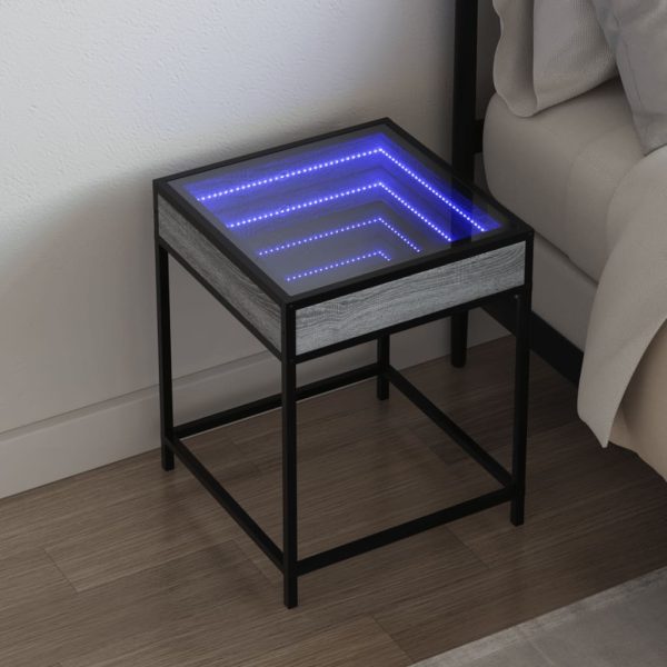 Nachtkastje Met Infinity Led 40X40X51 Cm - Afbeelding 13