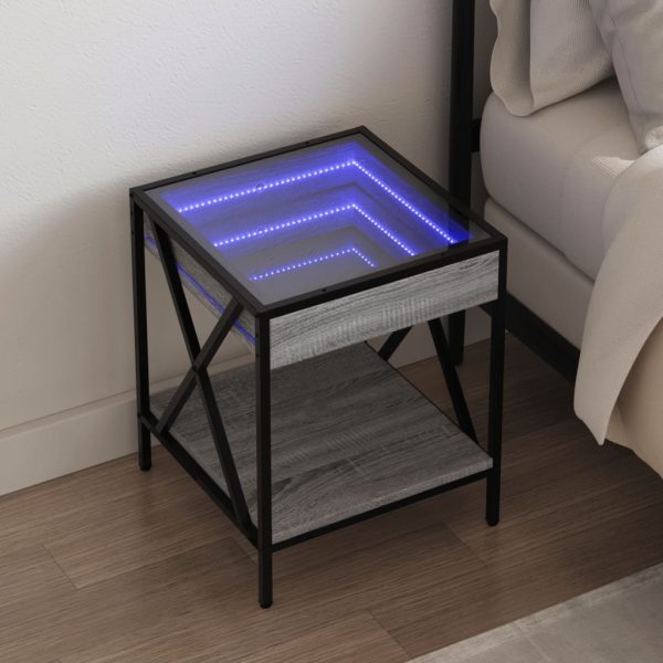 Nachtkastje Met Infinity Led 40X40X49 Cm - Afbeelding 13