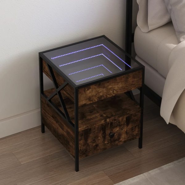 Nachtkastje Met Infinity Led 40X40X51 Cm - Afbeelding 15