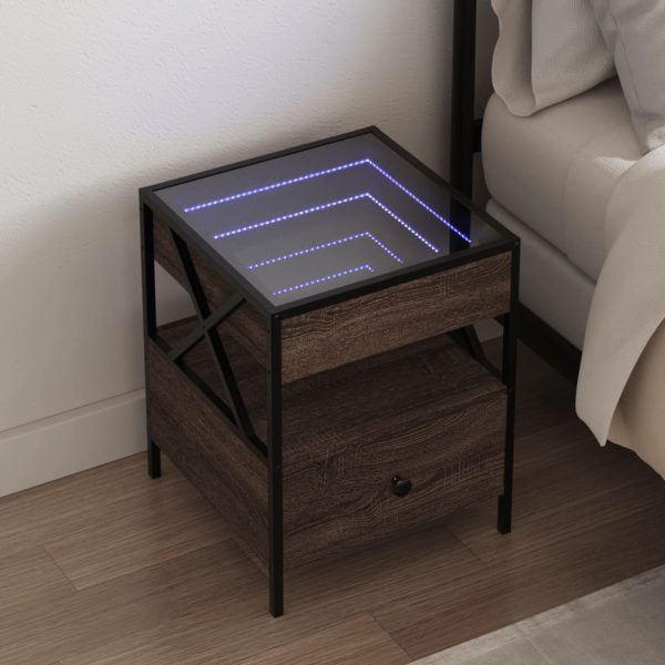 Nachtkastje Met Infinity Led 40X40X51 Cm - Afbeelding 14