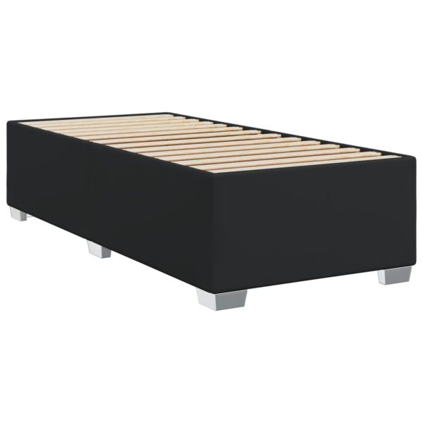 Boxspring Met Matras Kunstleer Zwart Single - Afbeelding 8