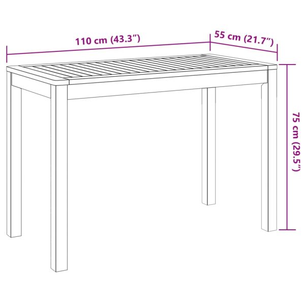 3-Delige Tuinset Massief Acaciahout - Afbeelding 9