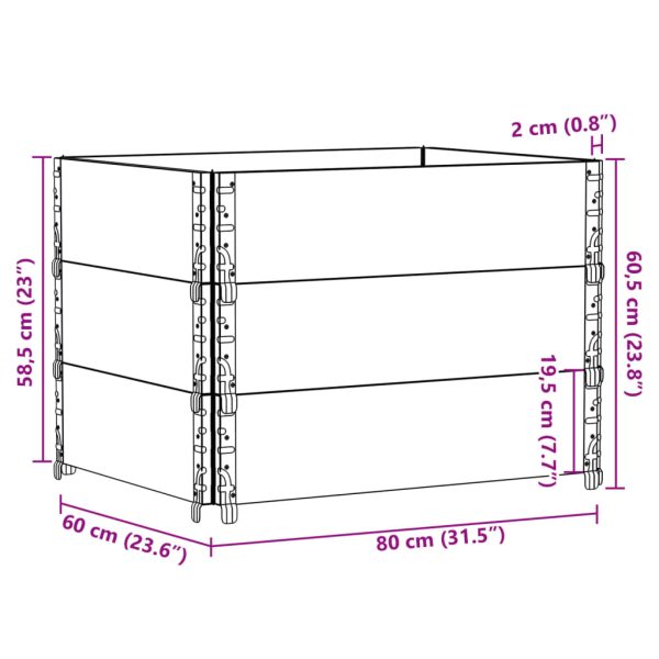 Palletopzetranden Massief Grenenhout - Afbeelding 8