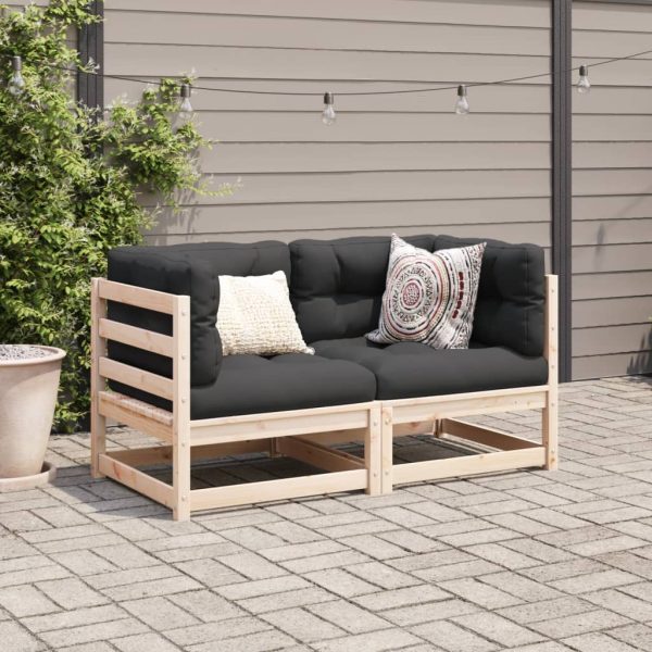 2-Delige Loungeset Massief Grenenhout - Afbeelding 3