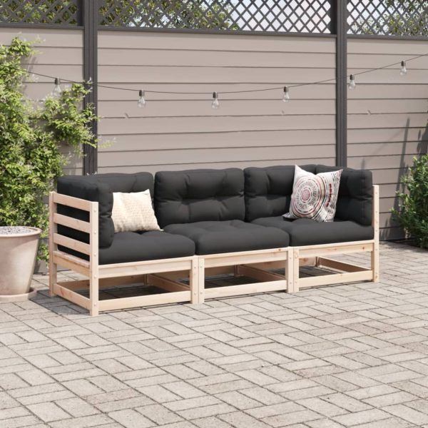 3-Delige Loungeset Massief Grenenhout - Afbeelding 3