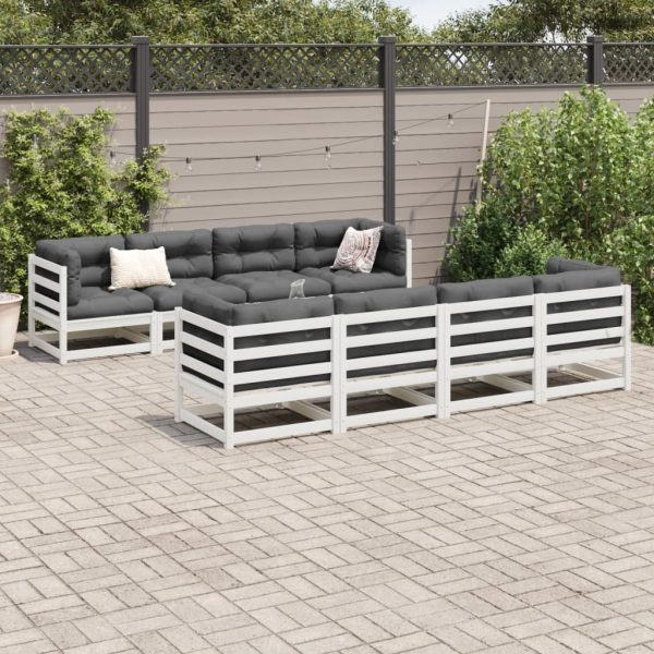 9-Delige Loungeset Massief Grenenhout - Afbeelding 3