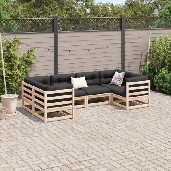 6-Delige Loungeset Massief Grenenhout - Afbeelding 3