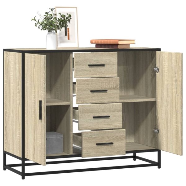 Dressoir 92X35X76 Cm Bewerkt Hout - Afbeelding 15