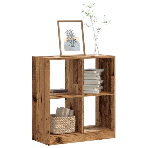 Boekenkast 102X32X Bewerkt Hout Kleurig Oud Hout - Afbeelding 11