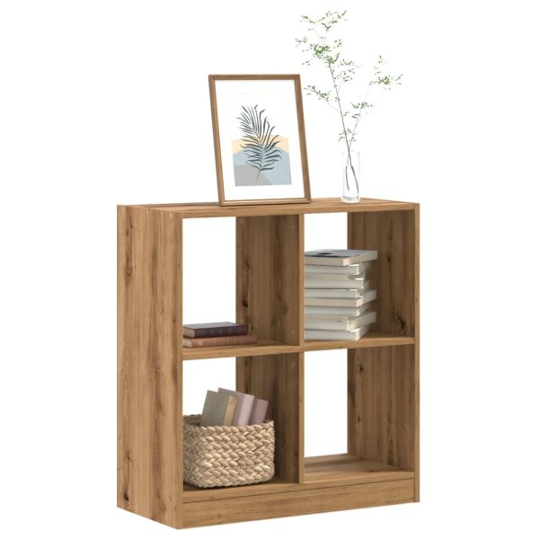 Boekenkast 102X32X Bewerkt Hout Artisanaal Kleurig Eiken - Afbeelding 11