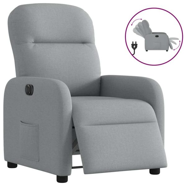 Fauteuil Stof Lichtgrijs