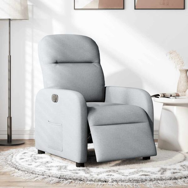 Fauteuil Stof Lichtgrijs - Afbeelding 2