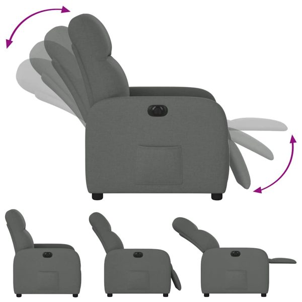 Fauteuil Stof Donkergrijs - Afbeelding 8