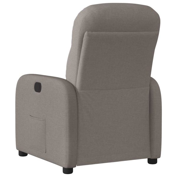 Fauteuil Verstelbaar Elektrisch Stof Taupe - Afbeelding 7