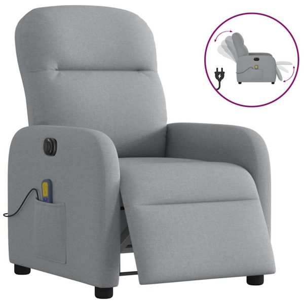 Fauteuil Stof Lichtgrijs - Afbeelding 13