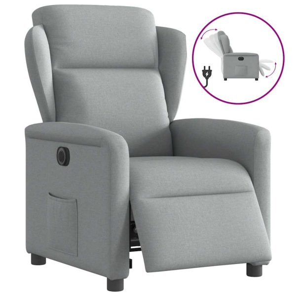 Fauteuil Stof Lichtgrijs